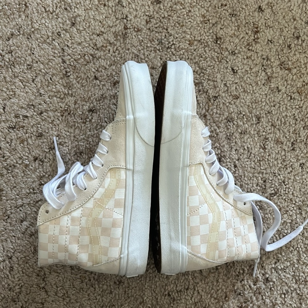 VANS Sk8-Hi Tapered Crystal Sidestripe Checkerboard W 8.5